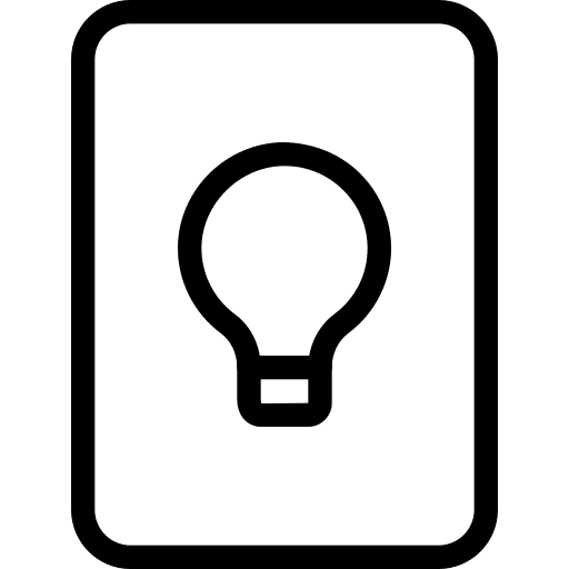 Paper lightbulb bulb paper icon