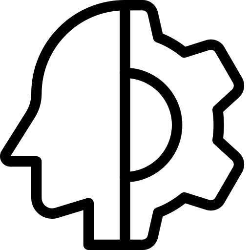 Setting settings gear mind icon