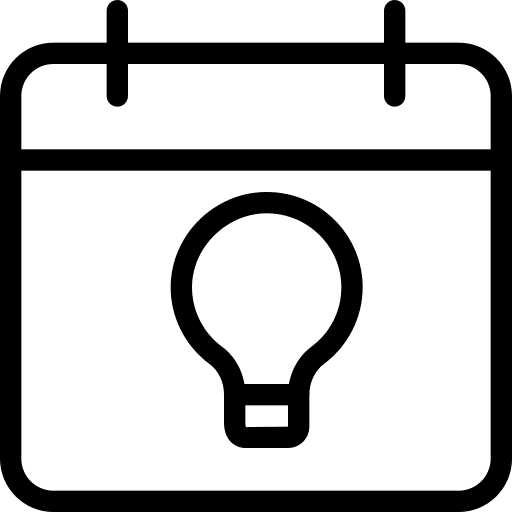 Agenda lamps idea lamp icon