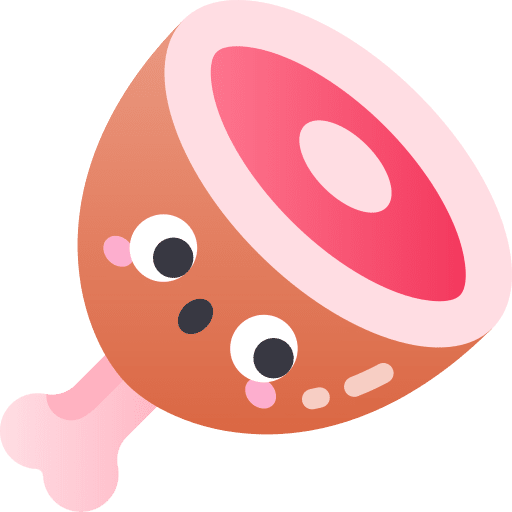Ham pork leg food and restaurant leg icon