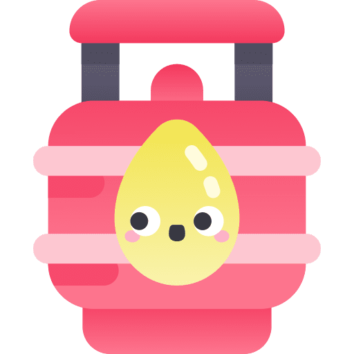 Propane bbq grill tank icon