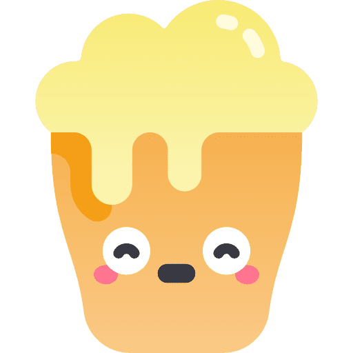 Beer food beverage glass icon