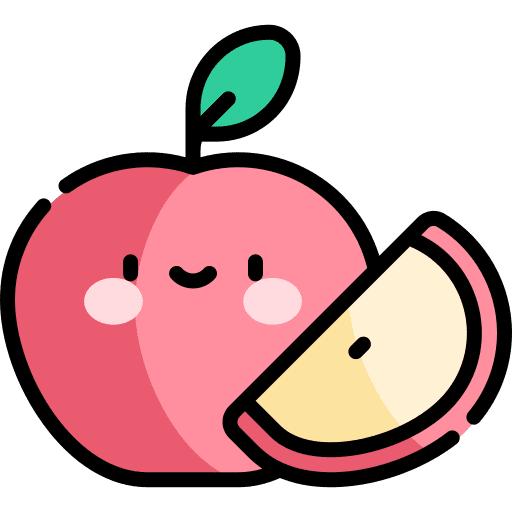 Apple organic farming and gardening vegetarian icon