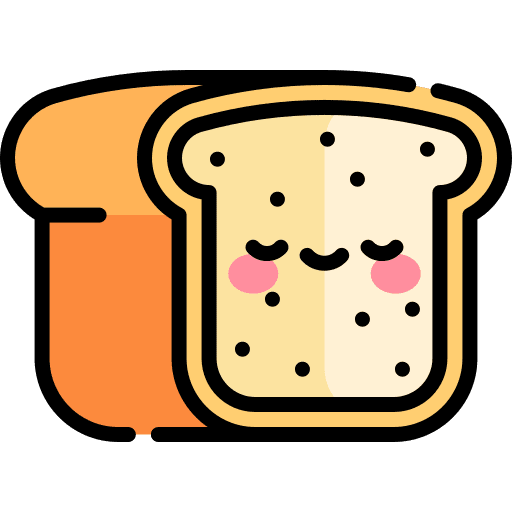 Bread food toast bakery icon