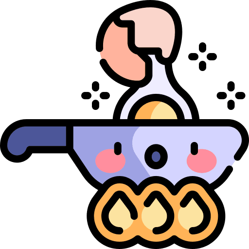 Fried eggs cooking nutrition egg icon