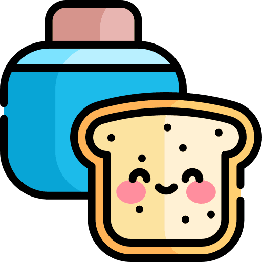 Toast cooking toaster kitchenware icon