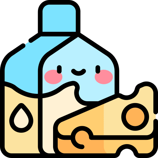 Cheese dairy products drink healthy food icon