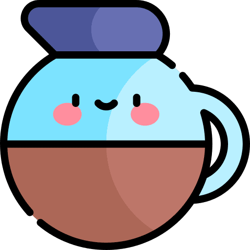 Coffee pot hot drink food and restaurant coffee pot icon