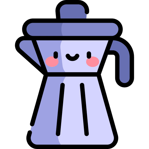 Coffee pot kitchenware furniture and household moka pot icon