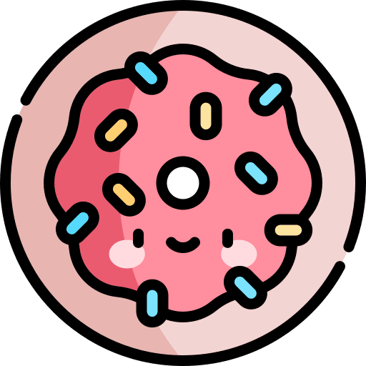 Donut fast food doughnut dessert icon