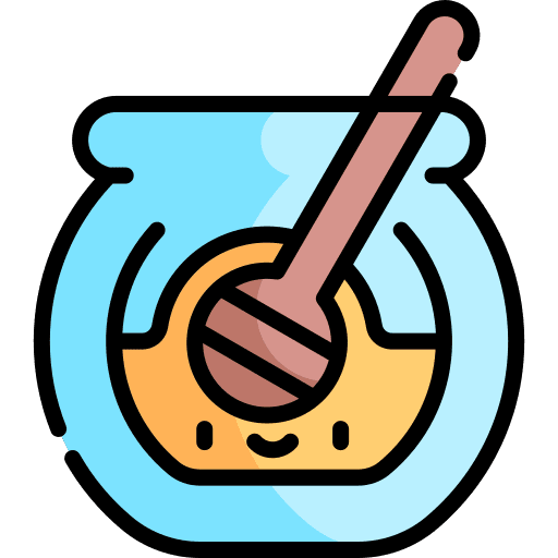 Honey food and restaurant organic pot icon