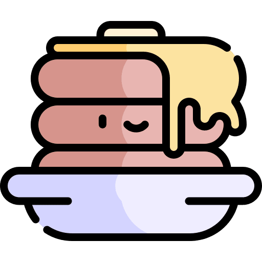 Pancakes food and restaurant bakery food icon