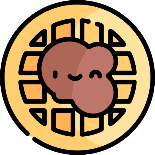 Waffle waffle chocolate food and restaurant icon