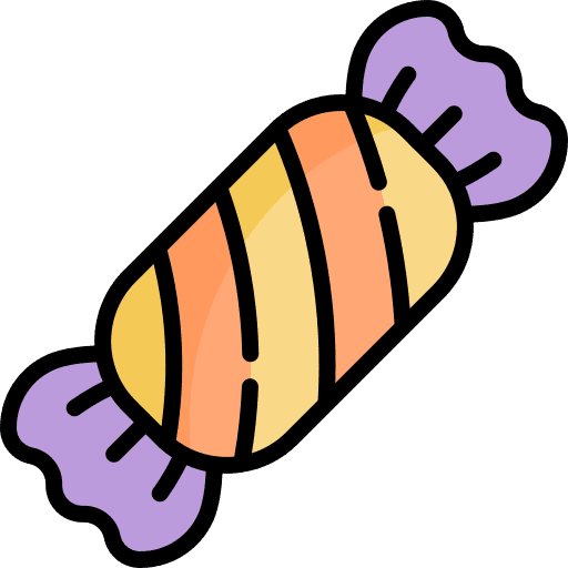 Candy dessert halloween food and restaurant icon