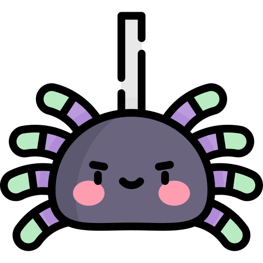 Spider horror spider bat icon