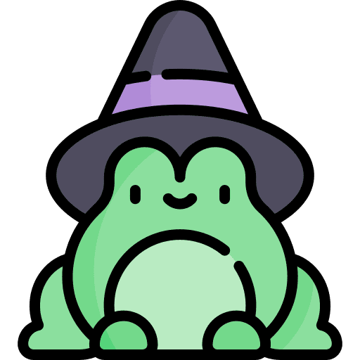 Toad terror witch hat horror icon
