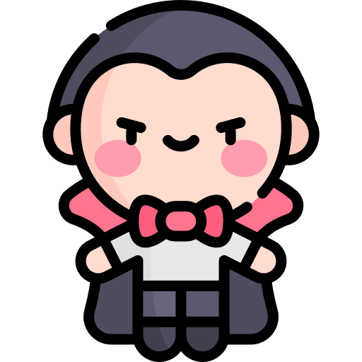 Vampire halloween dracula costume icon