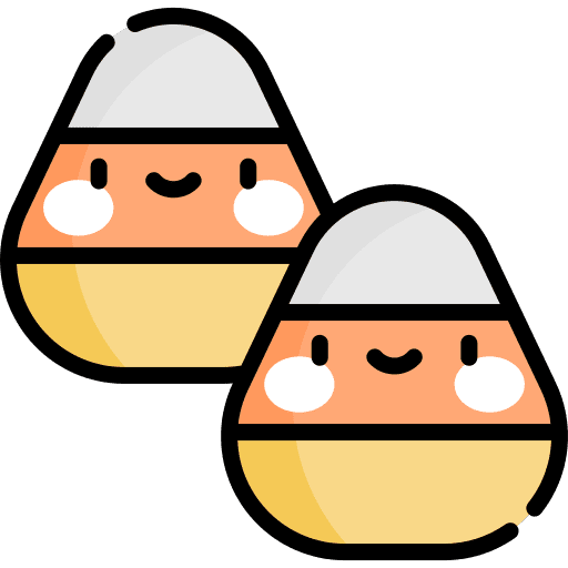 Candy corn food and restaurant food halloween icon