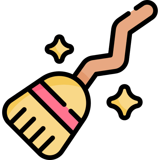 Magic broom halloween magic broom icon