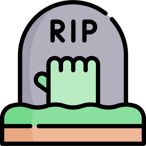 Zombie hand halloween monster icon