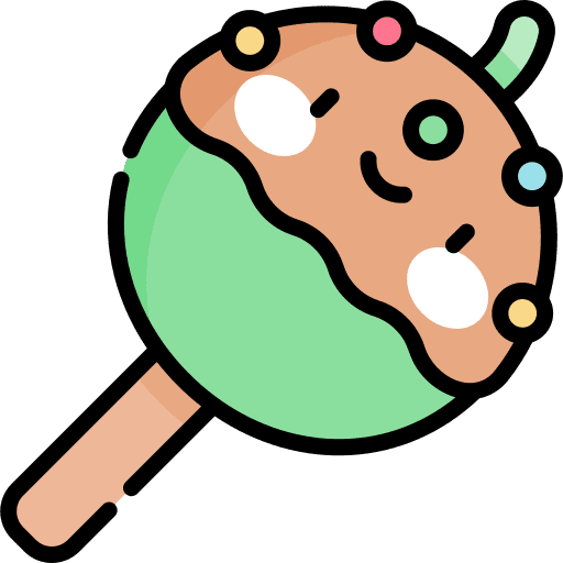 Caramel apple organic fruit sweet icon