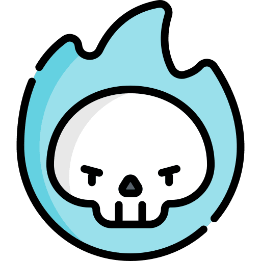 Ectoplasm halloween skull paranormal icon