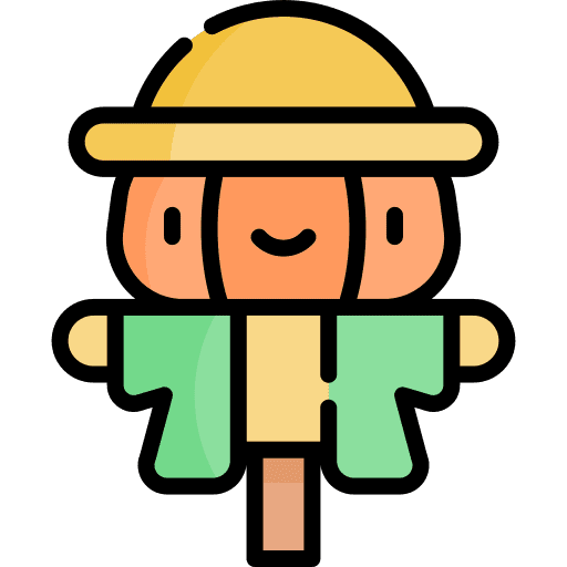 Scarecrow character halloween scarecrow icon