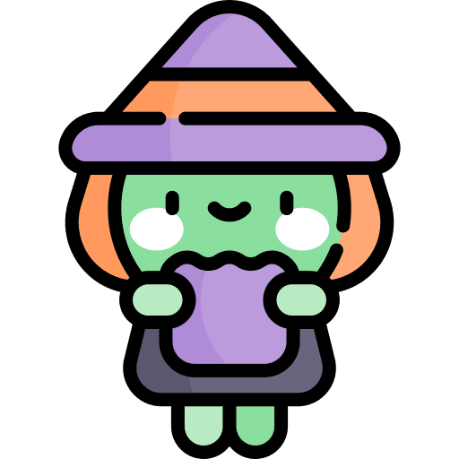 Witch spooky avatar halloween icon