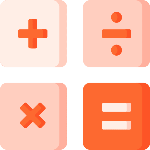 Calculator maths equal calculation icon