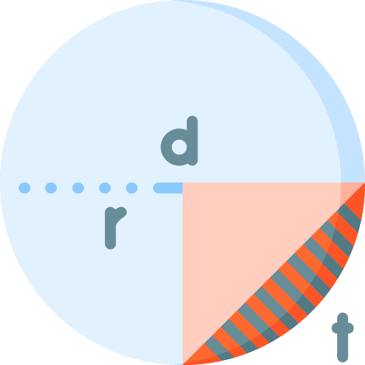 Circle calculation science mathematics icon
