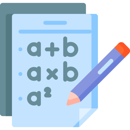 Test maths mathematics calculation icon