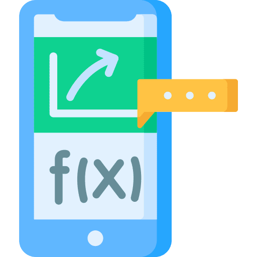 Math mathematics calculation mobile phone icon