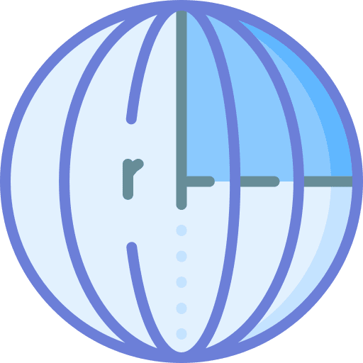 Sphere mathematics science geometry icon