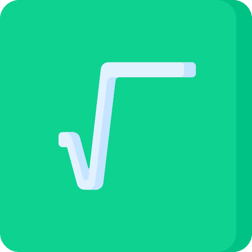 Square root calculation square root mathematics icon