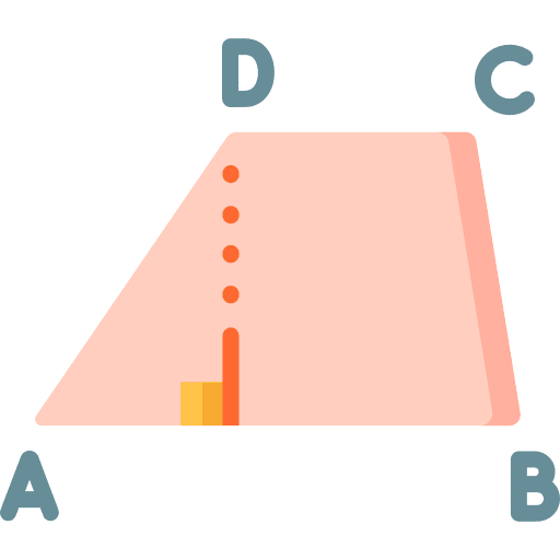 Trapezium maths calculation mathematics icon