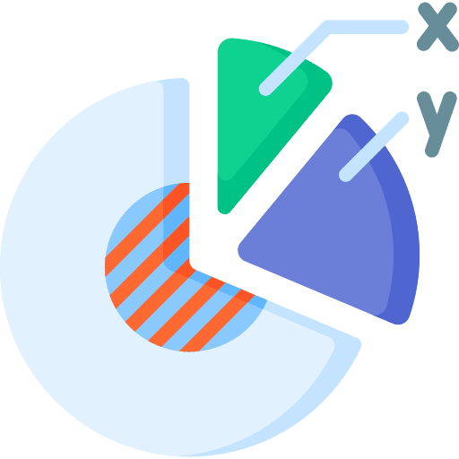 Pie chart maths education mathematics icon