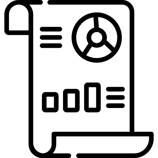 Business report graphs report graphic icon