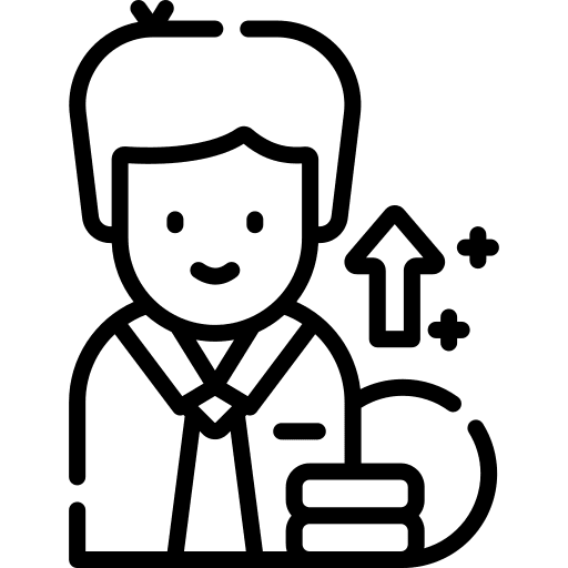 Incomes people money profits icon