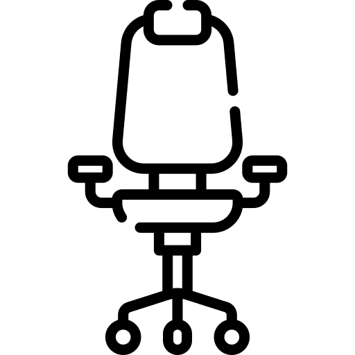 Office chair comfort seat chair icon