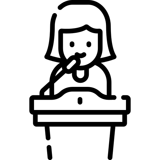 Speech talk administrator person icon