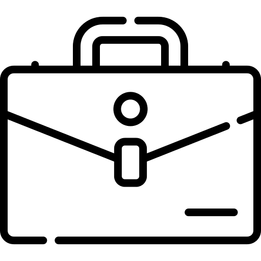 Briefcase bag business and finance business icon