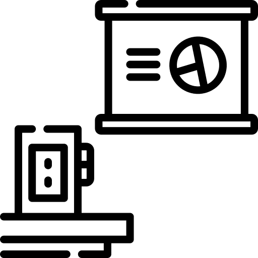 Conference presentation meeting graphics icon