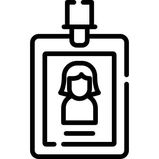 Id card id card files and folders business icon