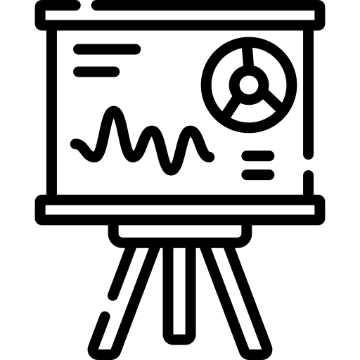 Presentation business and finance business analysis icon