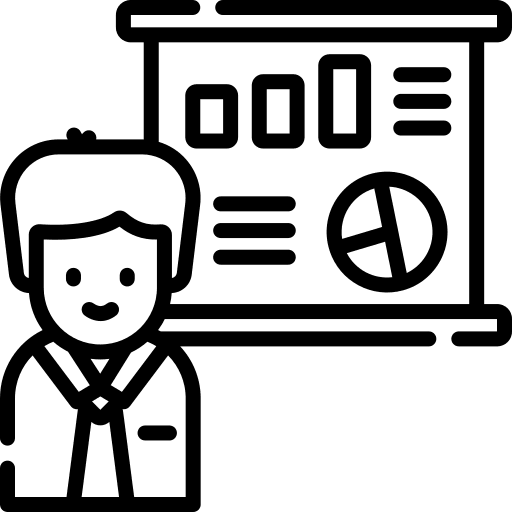 Presentation business financial chart icon