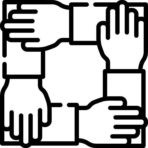 Teamwork lean culture team together icon