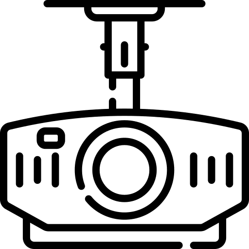 Projector multimedia video presentation icon
