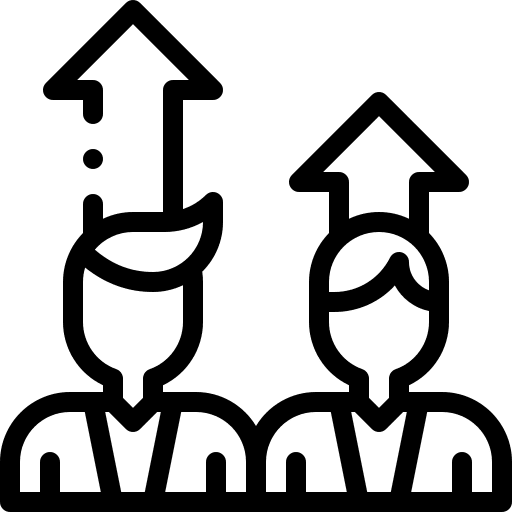 Rival people competition business and finance icon