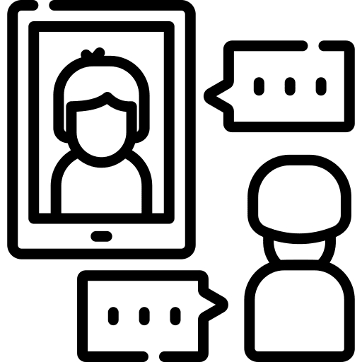 Video call communications webcam videocall icon