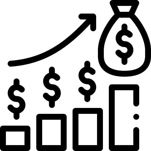 Capital fund business and finance investment icon